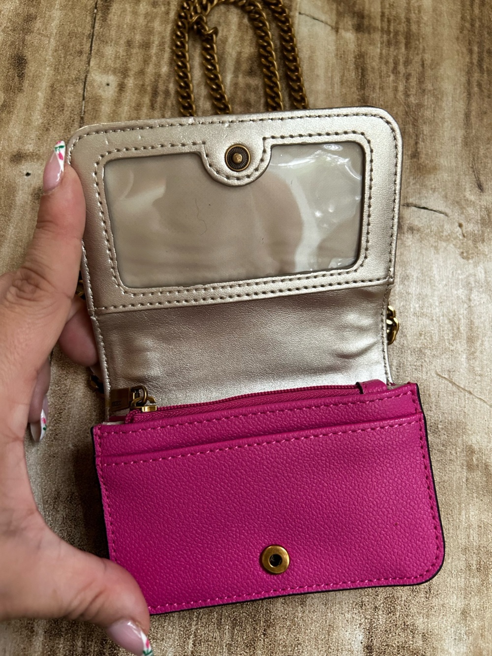 GUESS Noelle Micro Mini Leather Chain Crossbody - Picture 4 of 6